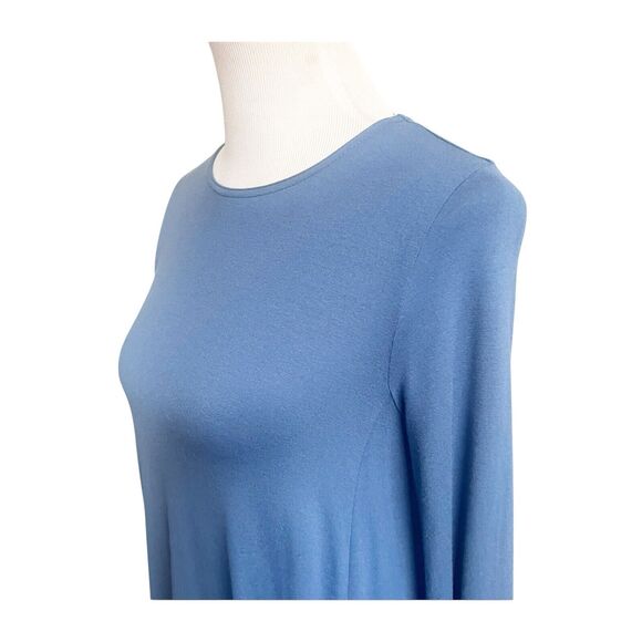 Women’s Eileen Fisher Viscose Jersey Ballet Neck Tunic Blue Bird,SZ PP/PTP XS - Picture 5 of 13